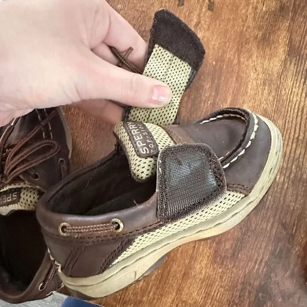 Sperry Boys Baby Billfish Chocolate Leather 7M‎